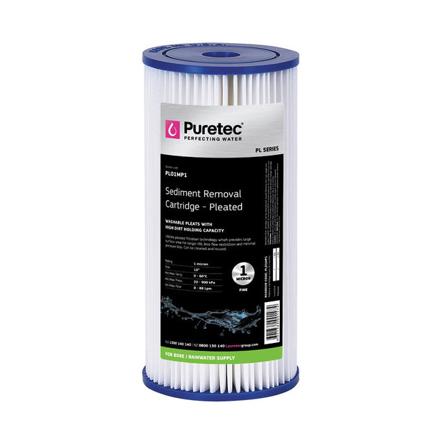 Puretec Pleated 20 Micron 10"J Filter Cartridge