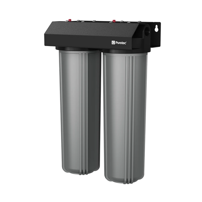 Puretec Dual Filter Housing 20"J incl filters