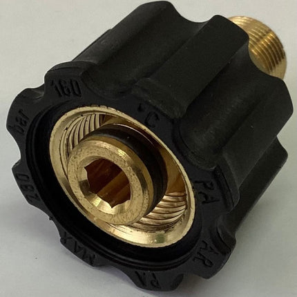 AR1'B' Black Coupler 1/4Male BSP O-Ring M22 26.0250.30