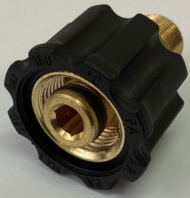 AR1'B' Black Coupler 1/4Male BSP O-Ring M22 26.0250.30