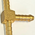 Brass hose Tail Tee 6mm 1/4  barbed