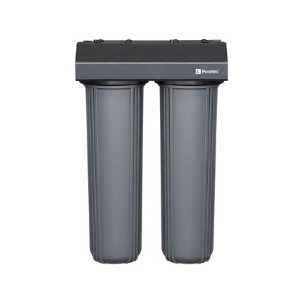 Puretec Dual Filter Housing 10"J incl filters EM2-140