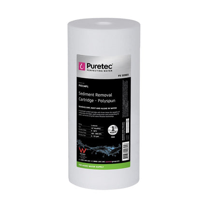 Puretec Polyspun 1 Micron 10"J Filter Cartridge