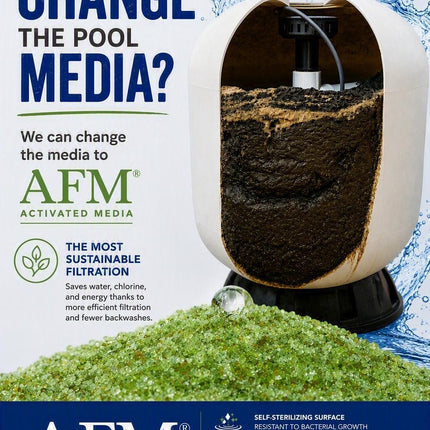 AFM® Activated Pool Filter  Media (Click and collect only or Install)