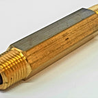 Brass Nipple Long  6mm x 50mm   1/4 x 2