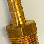 Brass Tail 6mm x 6mm Male BSP 1/4x1/4